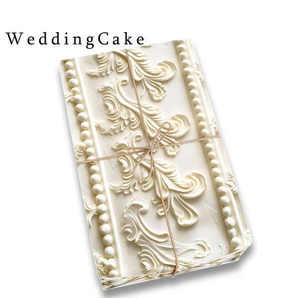 Traditional White Wedding Cake Wrapping Paper 2024 Cake Gift Wrap For Weddings 2024 White Cake Decorative Paper For Wedding Gift