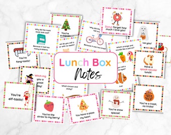 Peut inclure: Un ensemble de 16 notes colorées pour boîte à lunch sur le thème d'Halloween et des fêtes. Chaque note présente une illustration différente et un court message humoristique. Les notes sont parfaites pour ajouter un peu de fun à la boîte à lunch d'un enfant.