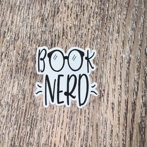 Book Nerd Sticker, Book Lover Gift, Sticker for Kindle