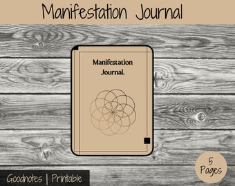 Manifestation Journal, Manifestation Journal Digital, Manifestation Journal Goodnotes, Manifestation Journal Printable