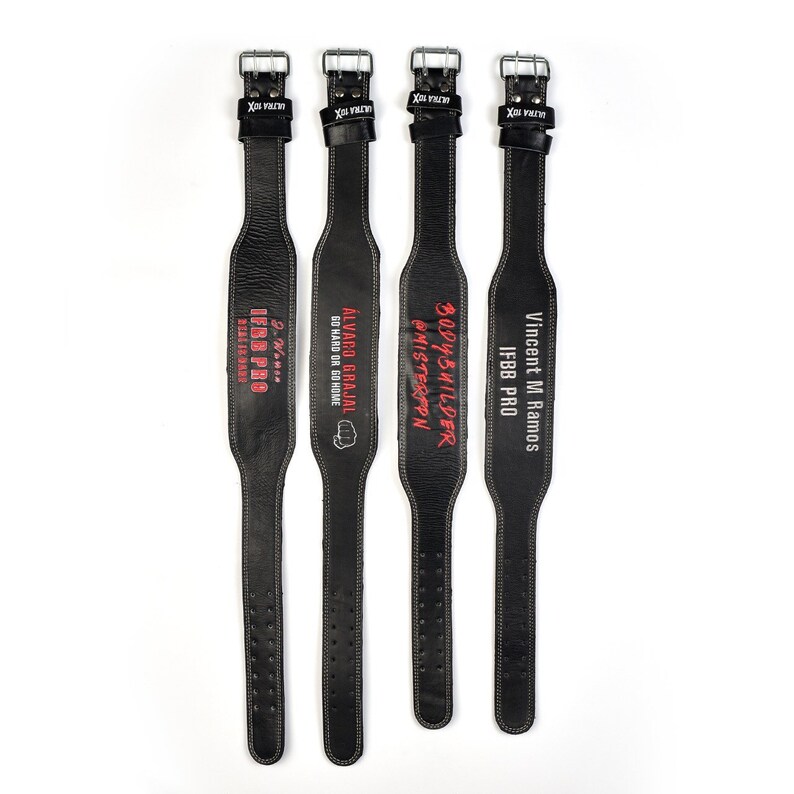 Ifbb Personalized Pro Leather Gym Belts Strength Training Gym Etsy