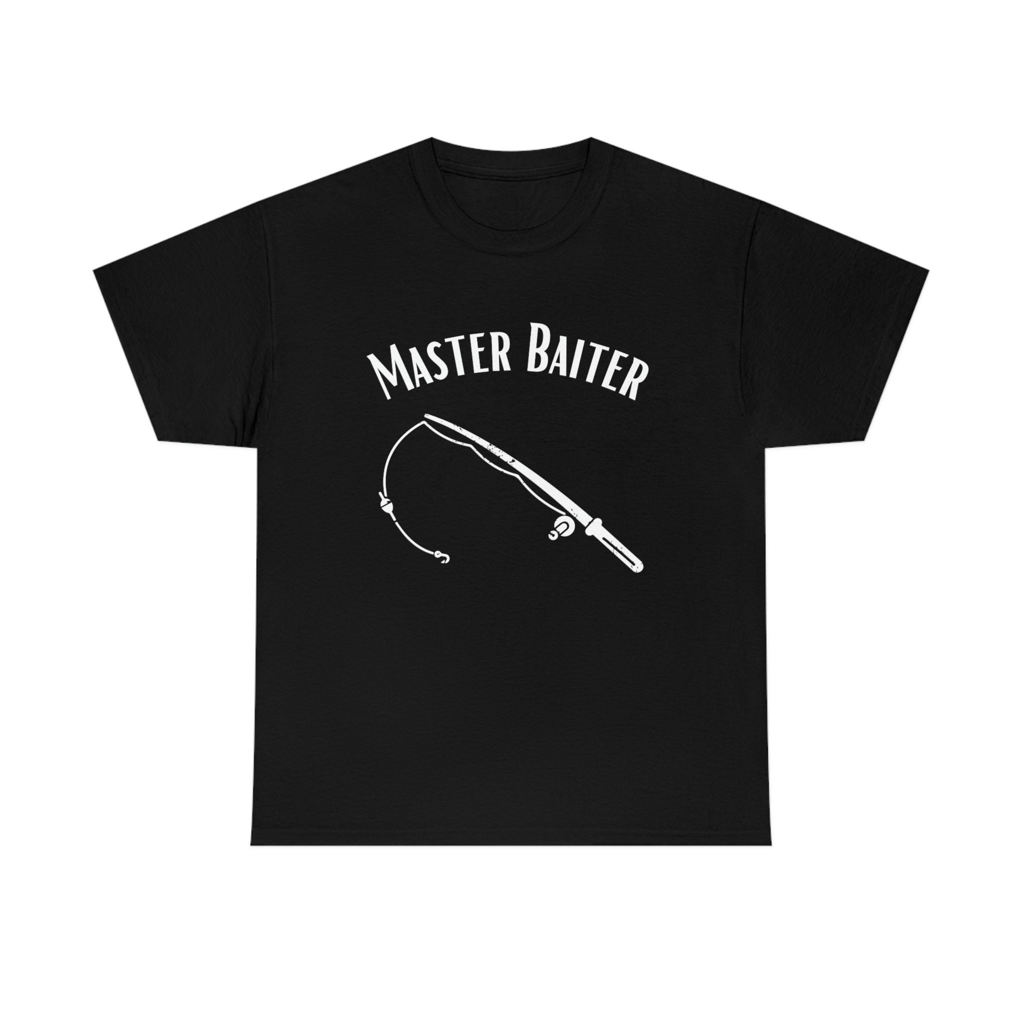 T Shirt Design Vector Art PNG, Master Baiter Fishing T Shirt
