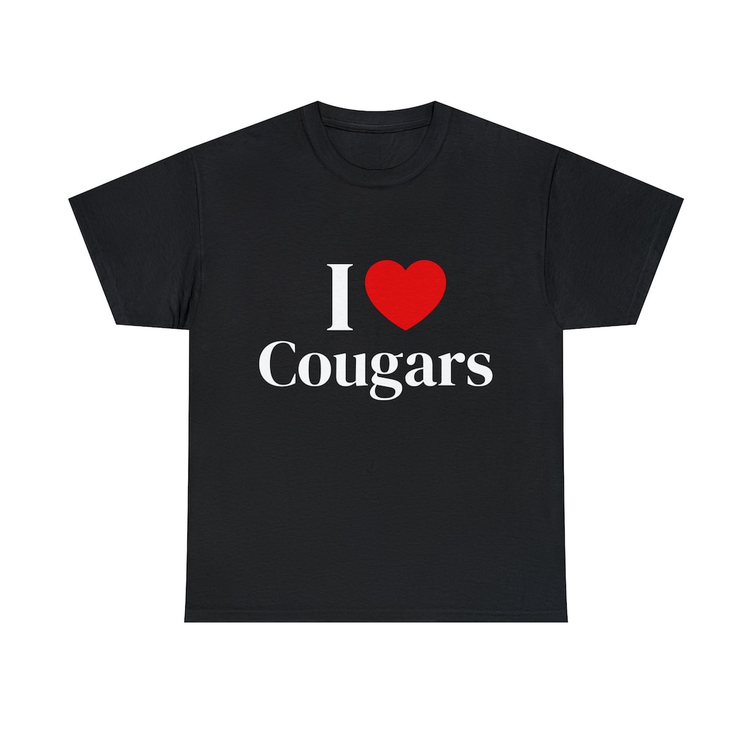 Cugars I I Heart Cougars, I Love Cougars, I Love Courgars Shirt, Cougar Shirt ...