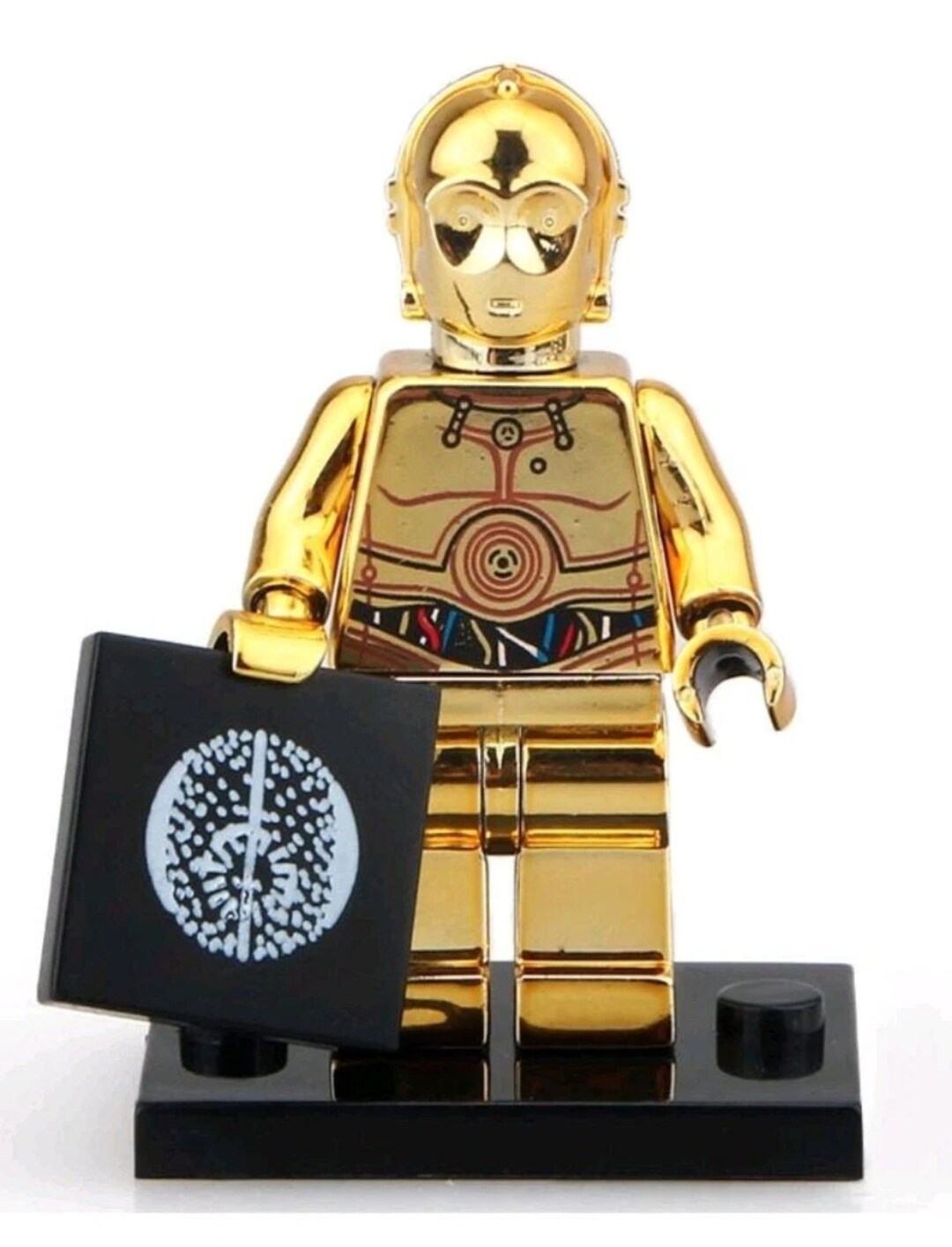 Chrome C3PO Custom Minifigure. Brand New in Package. Etsy