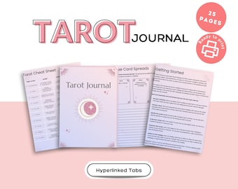 Tarot Journal, Tarot Planner, Planner Printable, Grimoire Journal, Grimoire Pages,Tarot for Beginners,Tarot Journal Pages,Tarot Accessories