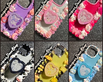 Kawaii Decoden Phone Case Handmade Decoden Phone Case iPhone & Samsung Phone Case Gift For Her