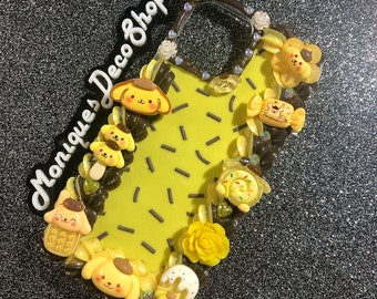 iPhone 12/12 PRO - Yellow Puppy Decoden Phone Case
