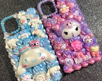 Kawaii Decoden Phone Case Handmade Decoden Phone Case iPhone & Samsung Phone Case Gift For Her