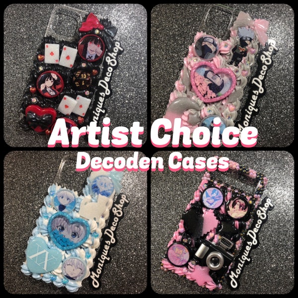 Artist Choice - Decoden Phone Cases Handmade Decoden Phone Case iPhone & Samsung Phone Case Gift For Her