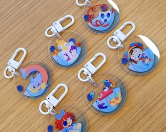 NEW DESIGN| 1.5" TADC The Amazing Digital Circus Acrylic Charms