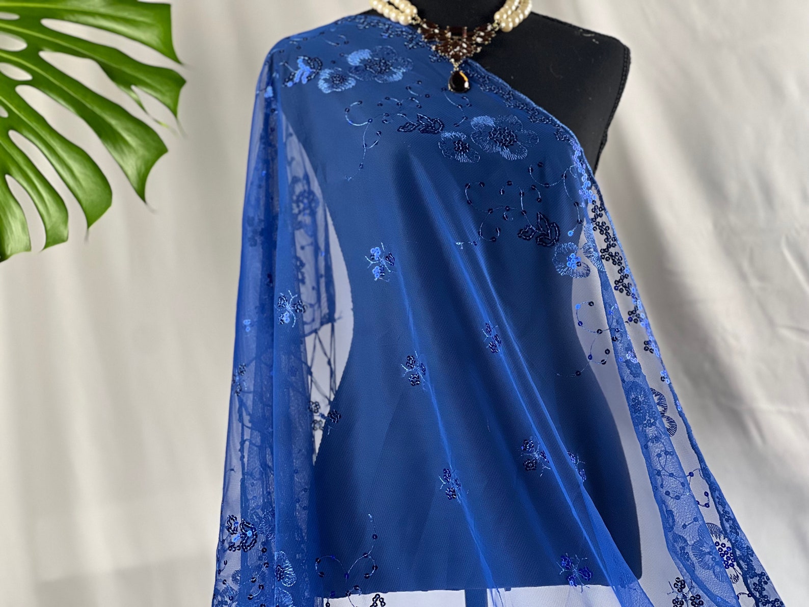 Royal Blue Triangle Scarf