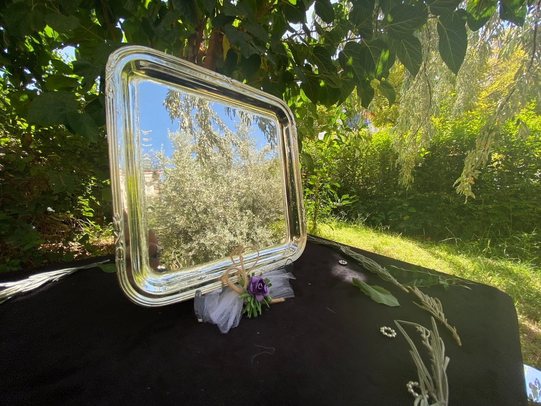 925 Sterling Silver Coffee Table Tray Serving Tray Decorative Tray