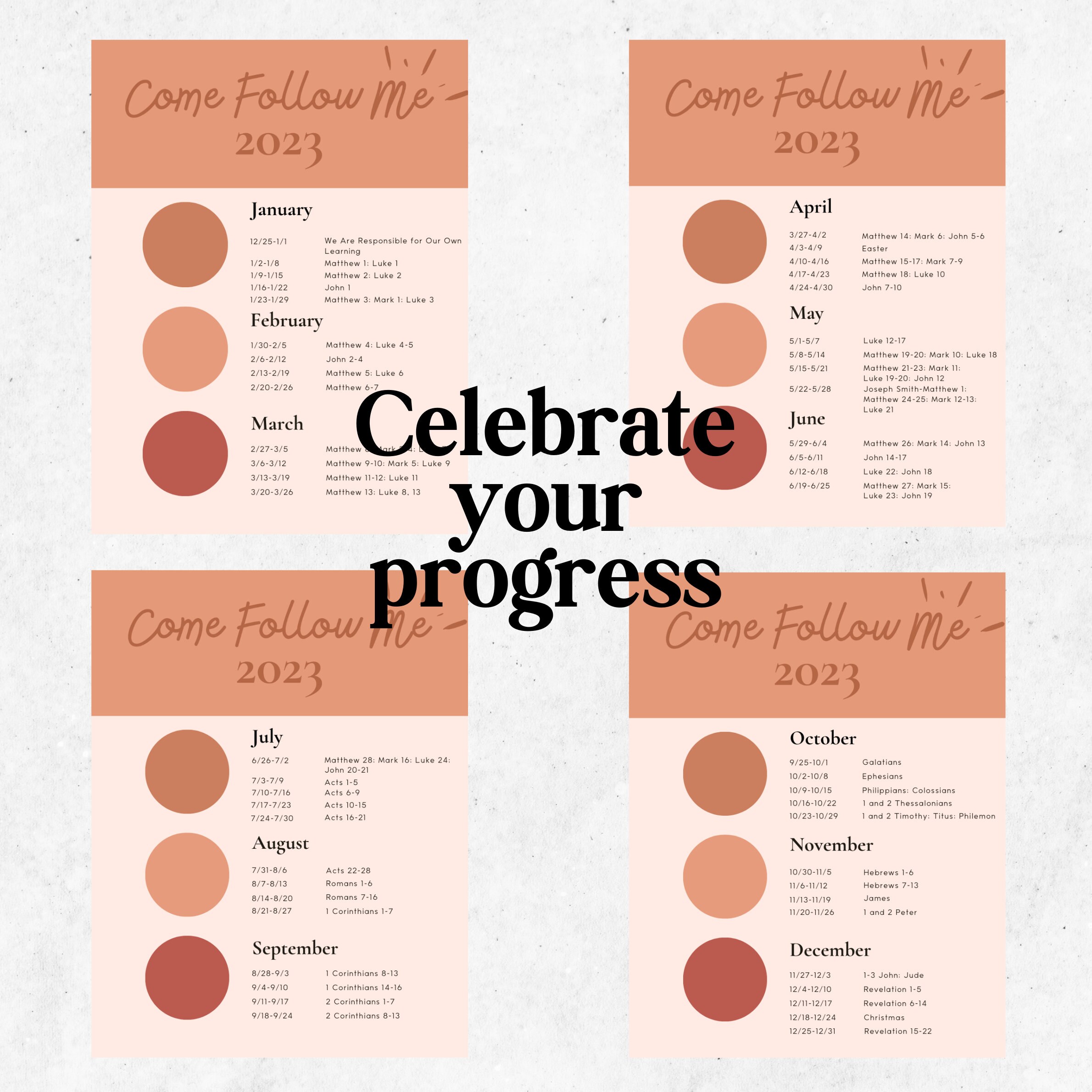 Come Follow Me 2023 Calendar, Come Follow Me 2023 Study Guide, New