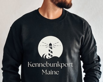 Kennebunkport Maine Sweatshirt - Gemütlicher Rundhalsausschnitt für Maine Beach-Liebhaber