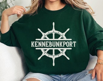 Kennebunkport Maine Sweatshirt - Gemütlicher Rundhalsausschnitt für Maine Beach-Liebhaber