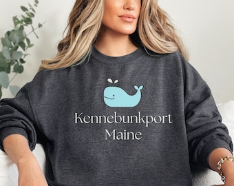 Kennebunkport Maine Sweatshirt - Gemütlicher Rundhalsausschnitt für Maine Beach-Liebhaber