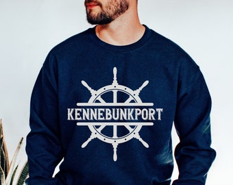 Kennebunkport Maine Sweatshirt - Gemütlicher Rundhalsausschnitt für Maine Beach-Liebhaber