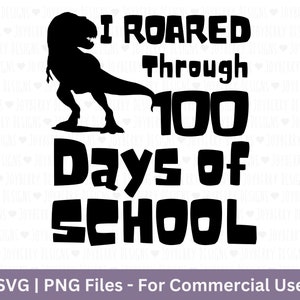 J'ai parcouru 100 jours svg, svg 100e jour d'école, progrès scolaires, 100 jours d'école svg dinosaure, Dino svg, svg école,