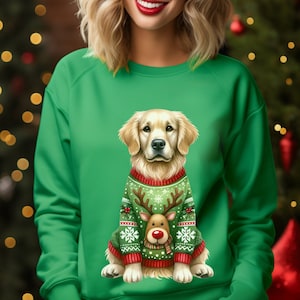 Golden Retriever Weihnachts-Sweatshirt - Zeigen Sie Ihre Liebe für Ihren pelzigen Freund, perfektes Geschenk für Golden Retriever-Hundemutter