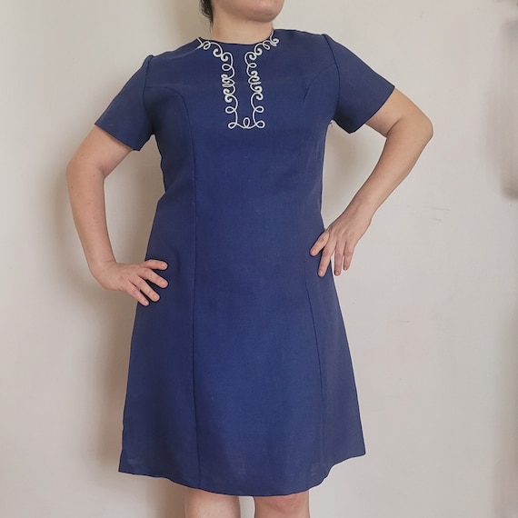 international ladies garment workers union dress Buy Large International Ladies Garment Workers Union Made 1960s Blue Linen  Dress With White Embroidery Online in India
