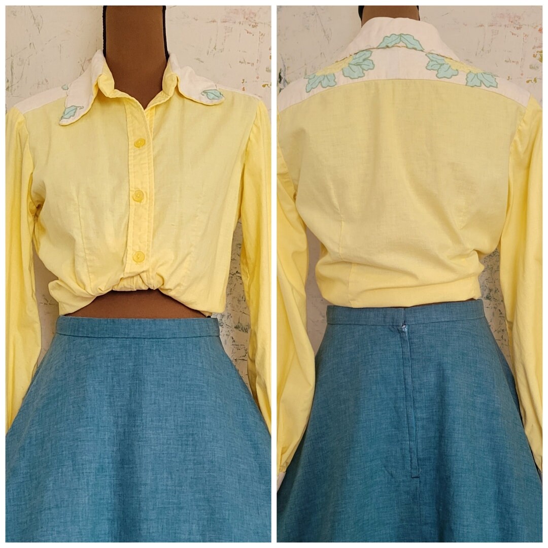 Flower Embroidery Long Shirt YLS0790