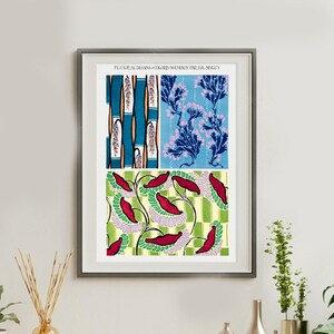 Vintage Print, Eclectic Wall Art, Art Nouveau, Home Decor, Office Decor, Wall Poster, Nursery, Floral Print