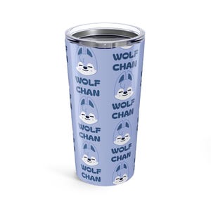 K-Pop Becher, Stray Kids Wolf Chan 20 Unzen Tumblr, K-Pop Merchandise, K-Pop Geschenk, personalisierter Becher, benutzerdefinierter Becher