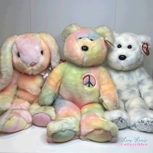 Ty Beanie BUDDY - You PlCK: Peace Buddy Bear, The Beginning Bear Buddy - Retired