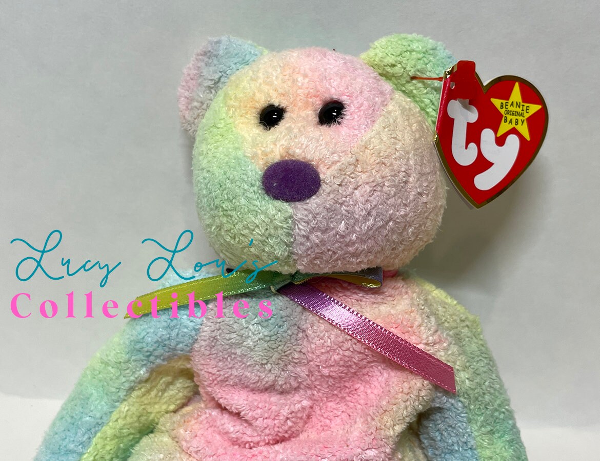 Ty Beanie Babies D'vine Monkey Groovy Bear Valentine Etsy