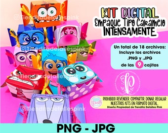 Template Candy box, Children's boxes, Happy Childrens Day, Inside Out, Inside Out