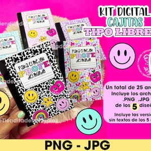 Template Cajitas Tipo Libreta, Caja Libreta, Caja Cuaderno