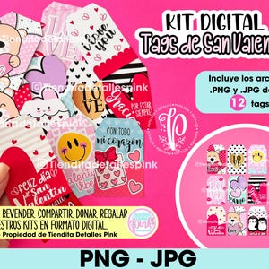 Valentine's Day Tags Template, Love Day Tags, Valentine's Day