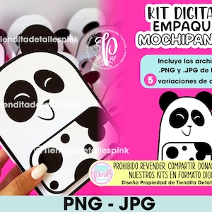 Mochipanda förpackningsmall, Panda ryggsäck
