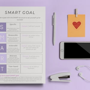 SMART Goal Setting Worksheet - Etsy