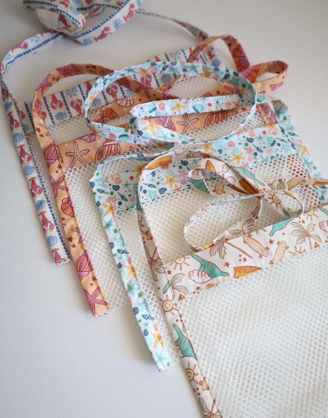 Seashell Bag, Mesh Shell Collecting Shoulder Bag - Etsy