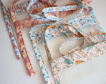 Seashell bag, mesh shell collecting shoulder bag