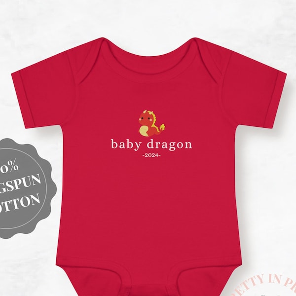 Baby Dragon Onesie® - Baby Announcement, Coming Home Outfit, 2024 Trendy Baby Wear, Newborn Gift, Baby Shower Gift, Year of the Dragon Baby