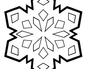 Snowflake 010 SVG et PNG pour machines Cameo, Cricut & Silhouette