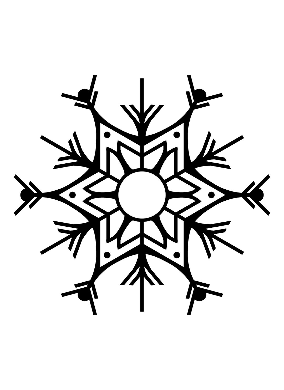 Snowflake 002 SVG and PNG for Cameo Cricut & Silhouette Machines - Etsy