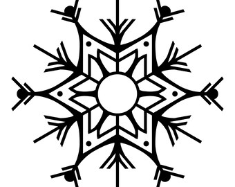 Snowflake 003 SVG and PNG for Cameo Cricut & Silhouette Machines - Etsy