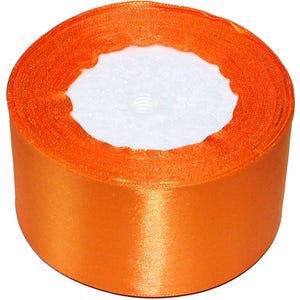 Nastro di raso 5 cm/1.97 in | 23 m/905 in | Tessuto simile alla seta | Rifinitura di alta qualità | Confezionamento regali | 025