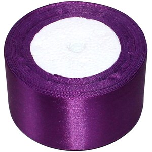 Nastro di Raso Larghezza Doppia 5 cm / 1,97 in | 23 m / 905 in | Nastro Elegante e Liscio per Hobby | Fiocco in Poliestere Colore 034