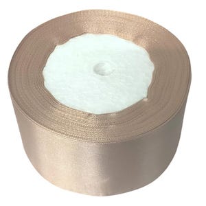 Nastro di Raso Larghezza 5cm / 1.97 in | Lunghezza 23m / 905 in | Effetto Seta | Artigianato | Decorazioni per Matrimoni | 067