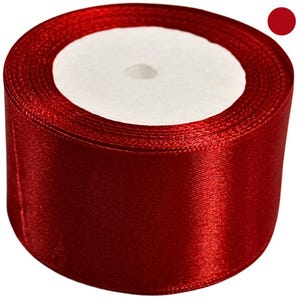Rotolo nastro in raso 5 cm / 1,97 in x 23 m / 905 in | Materiali per hobby | Confezione regalo | Decorazioni matrimonio | 133