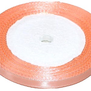 Nastro di raso di lusso 0,6 cm x 23 m / 0,24 in x 905 in | Rotolo di nastro di alta qualità | Confezione regali | Progetti fai-da-te | 07