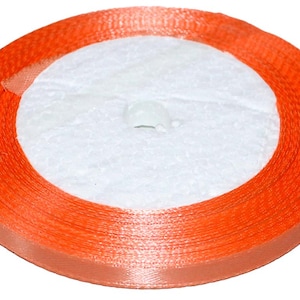 Nastro di raso 0,6 cm x 23 m / 0,24 in x 905 in | 137 colori | Nastro di alta qualità per fare fiocchi
