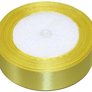 Satin Ribbon 2,5 cm / 0,9 in | 23 m / 905 in| Crafting Ribbon | Gift Wrapping | Bow Making | Sewing Supplies | Ribbon Roll 015