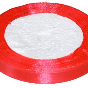 Nastro di Raso 1 cm / 23 m | 0,39 in / 905 in | Arancione Brillante | Fai da Te | Confezione Regali | Cucito | Decorativo | 23