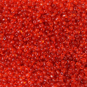 Large Red Beads 6/0 | 450g Glass Seed Beads | Craft Supplies | Jewelry Making | DIY Beading | Red Beading Kit | Bulk Beads