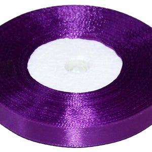 Nastro di Raso Viola | 1 cm/23 m | 0,39 in/905 in di lunghezza | Fai da Te | Confezione Regali | Accessori per Cucito | 8123